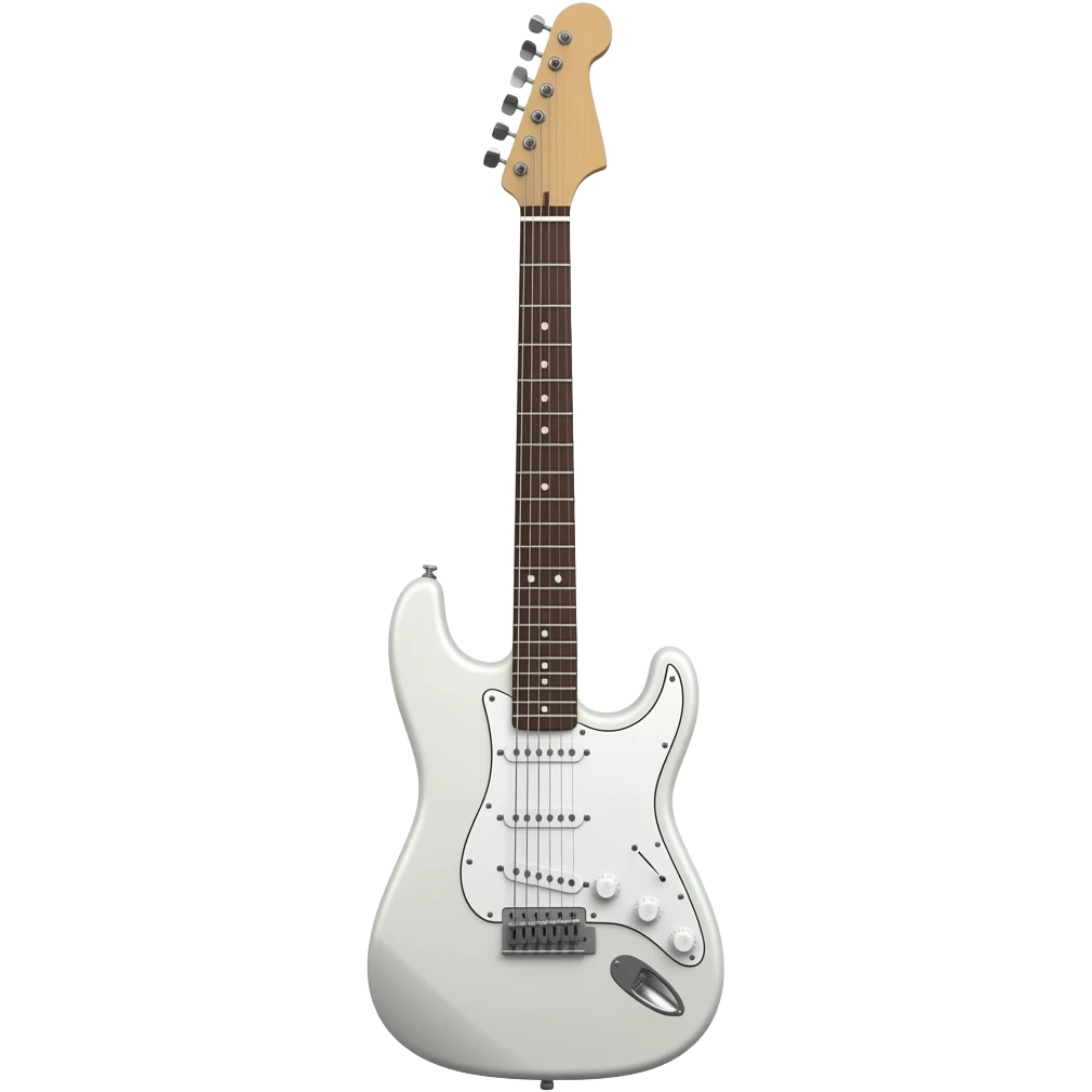 White electric guitar emoji emoji