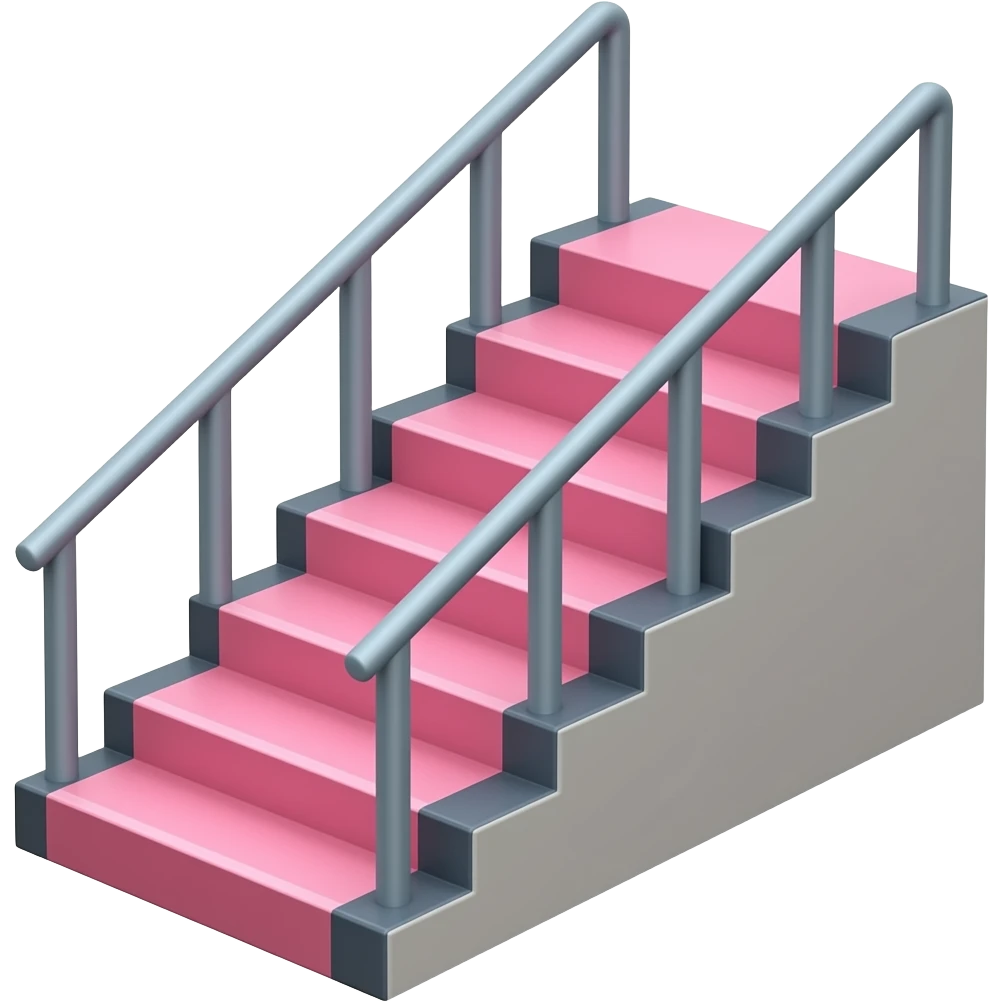 Stairs gym pink emoji emoji