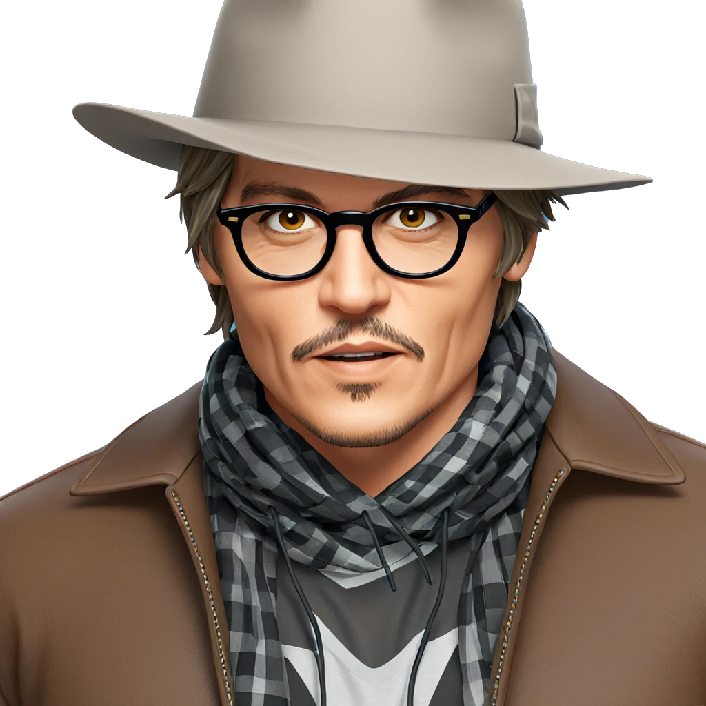 stylish boy in hat emoji