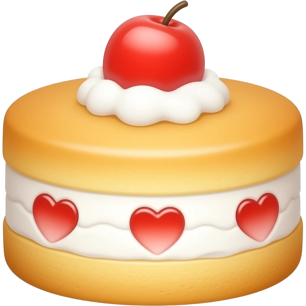 Angel food cake emoji