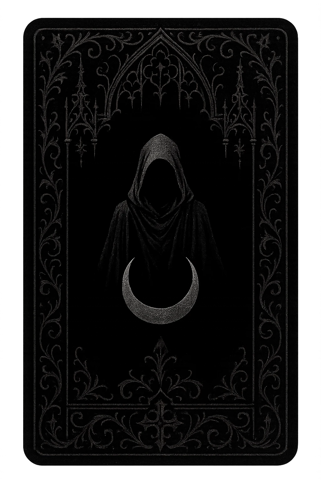 goth black tarot card emoji
