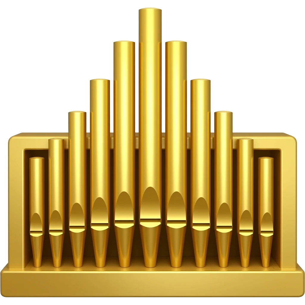 Pipe organ gold emoji