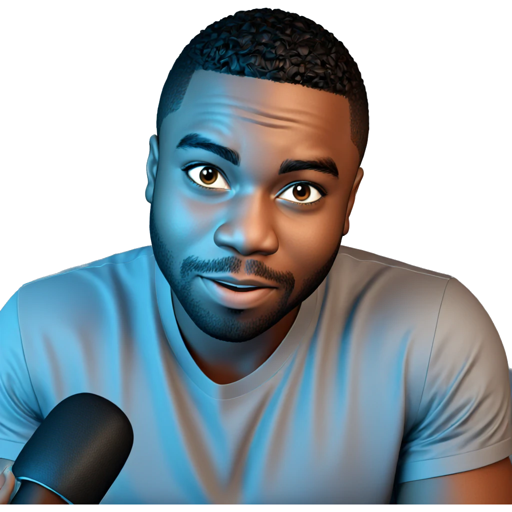 confident young man portrait emoji