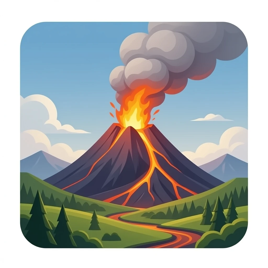 volcano emoji
