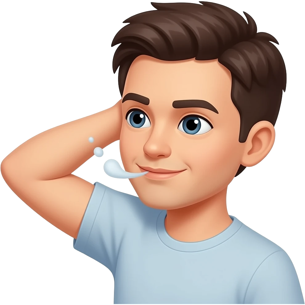 smelling armpit emoji emoji