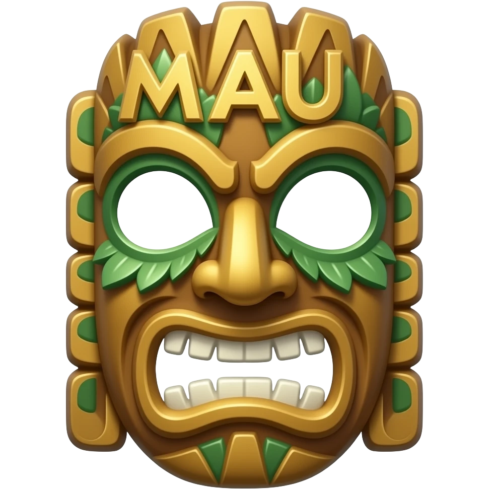 Emoji una máscara tippi de maui emoji