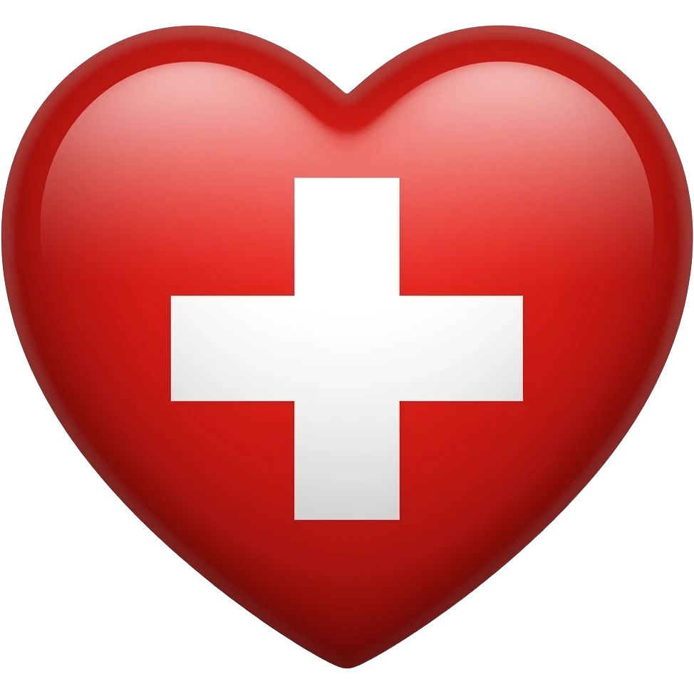 make a switzerland eurovision flag heart emoji