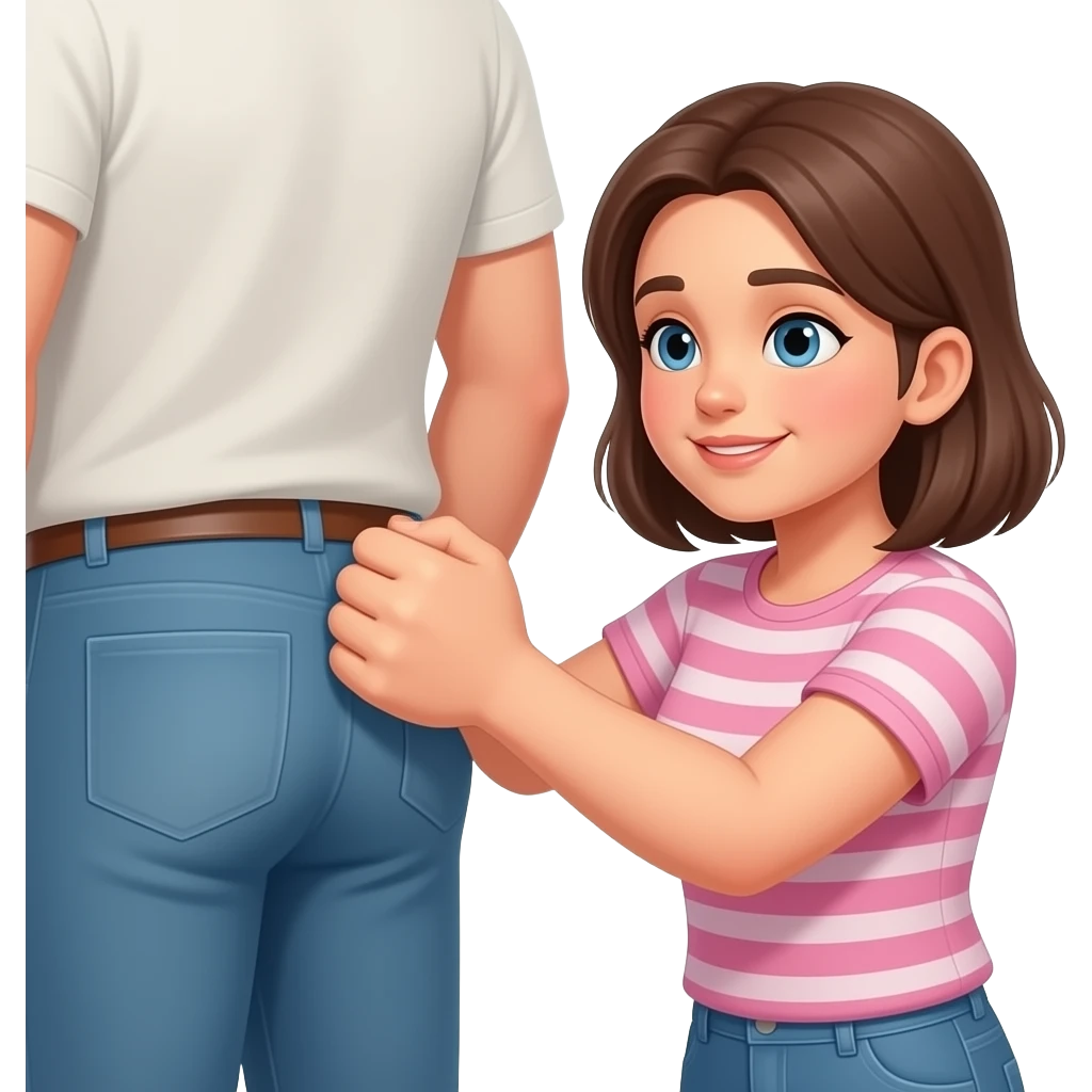 A girl fist fucking a guy in ass emoji