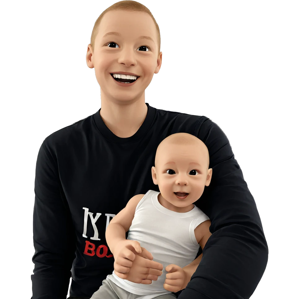 happy boys enjoying together emoji