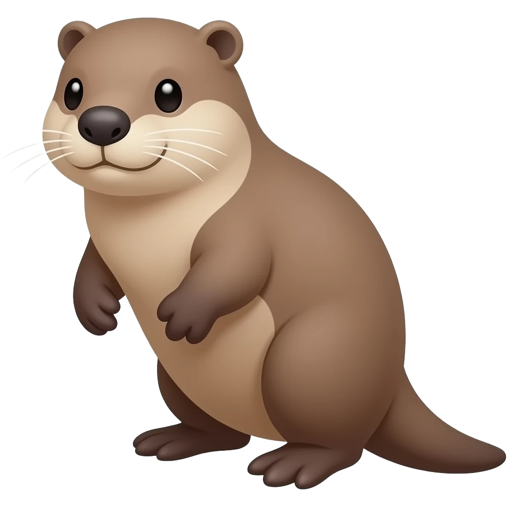 Ornitorrinco de linhas emoji