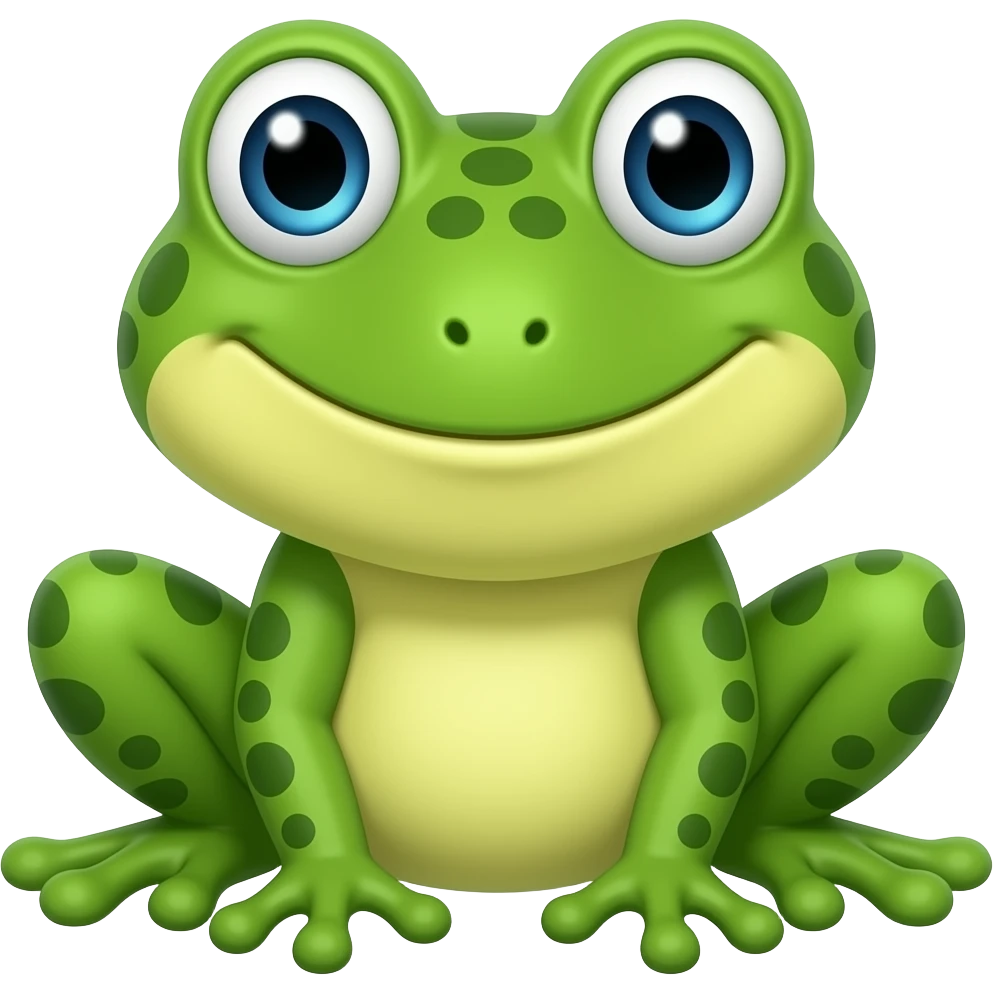 Mr frog from smiling friends, no make it exactly like he is in the show emoji