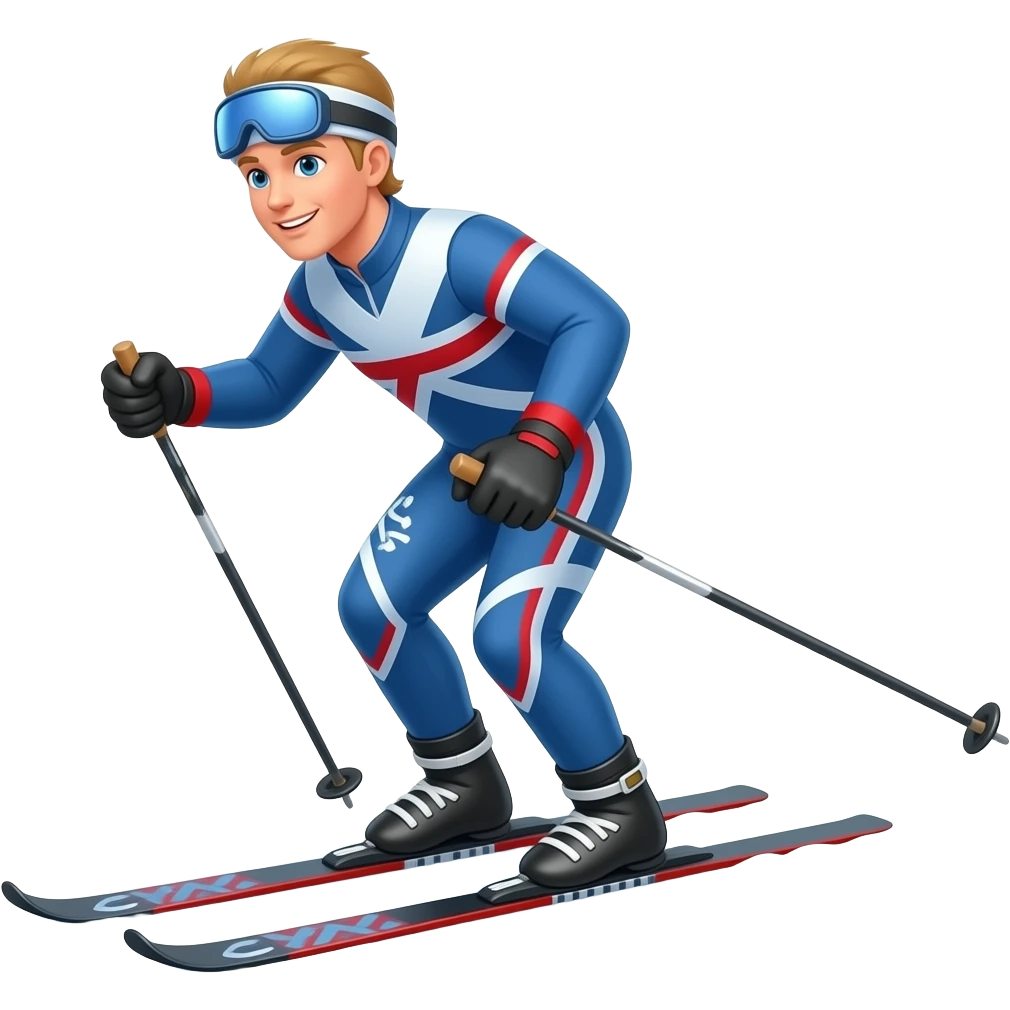nordic classic skier emoji