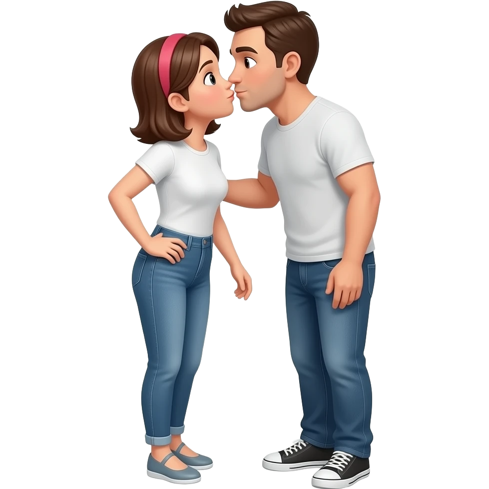 Adult kiss emoji
