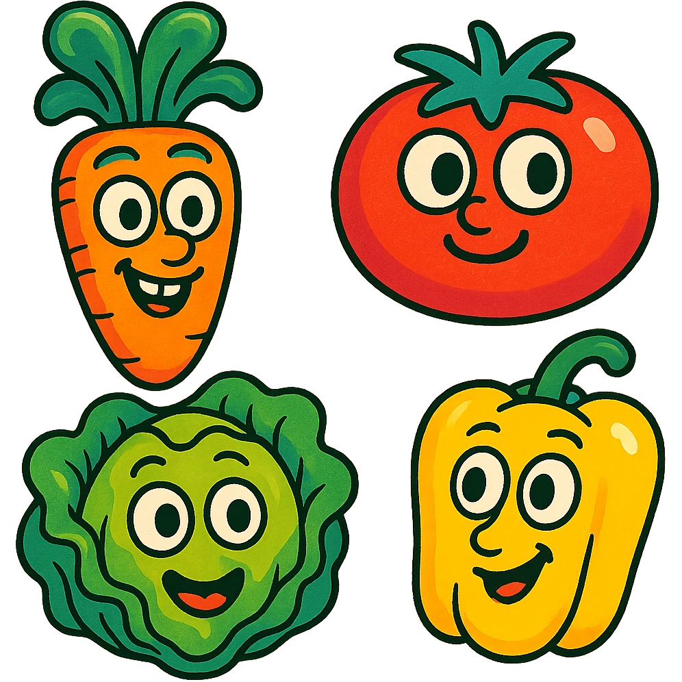 LÉGUMAN ( émission telechat tele français ) façons emoji  emoji