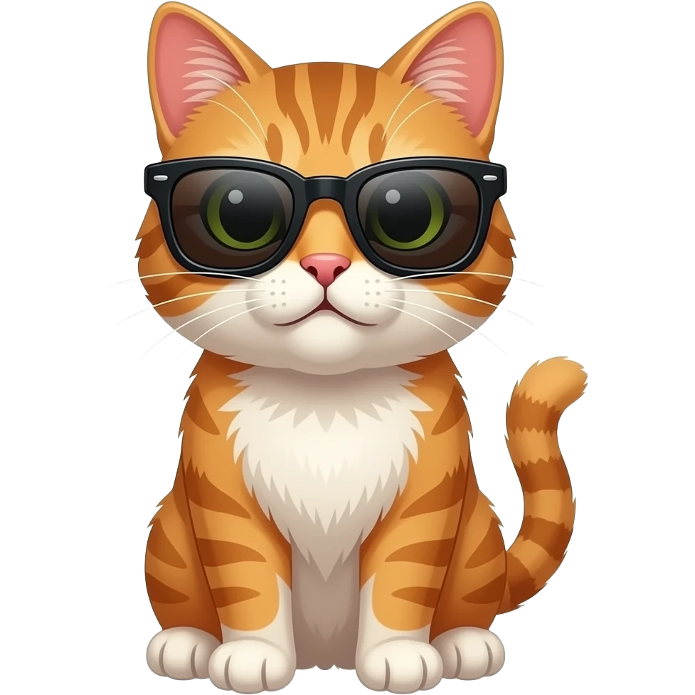 Cat wearing sunglasses emoji
