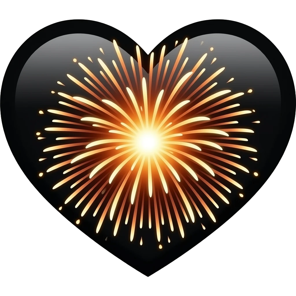 🎇🖤 emoji