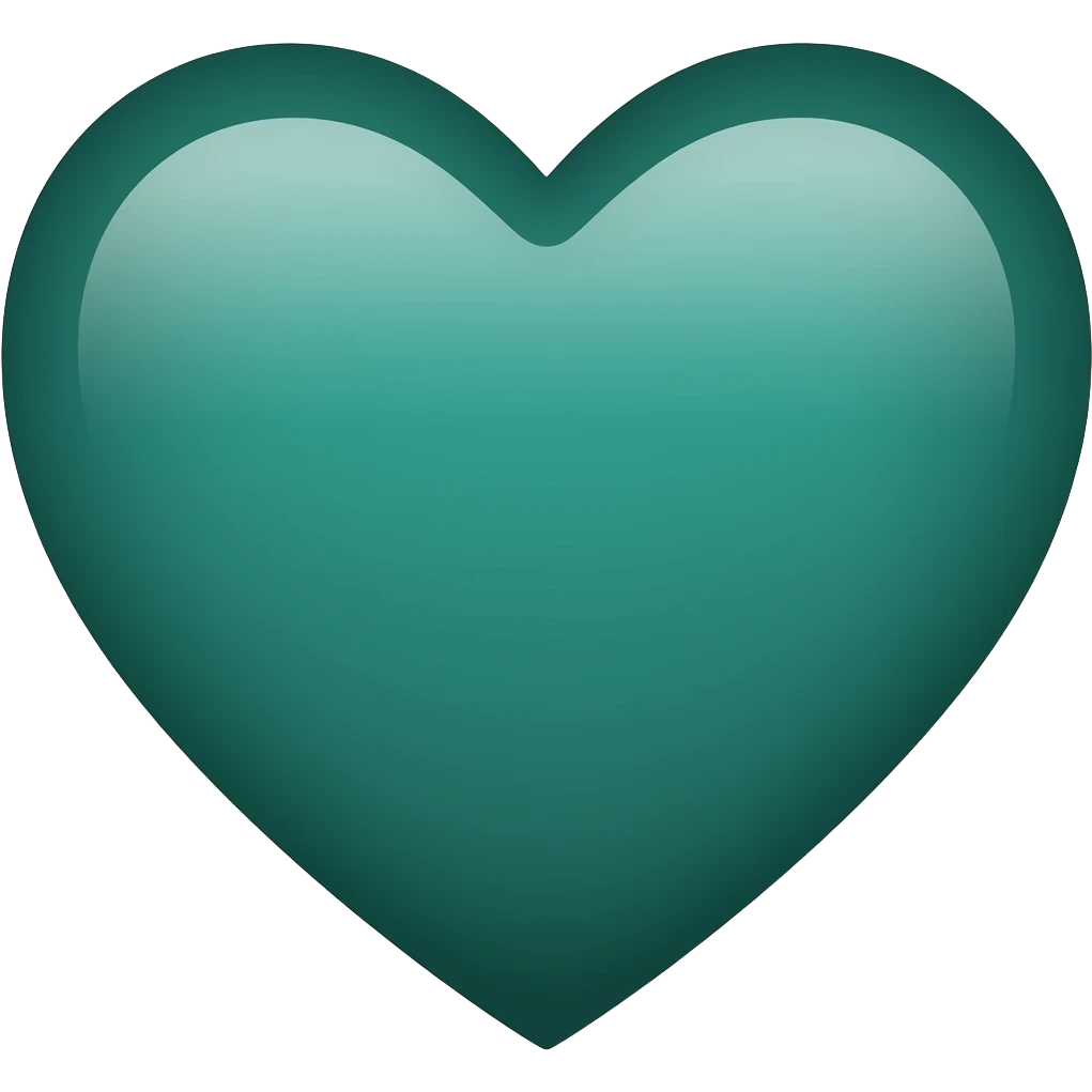 Dark green 💚 heart emoji