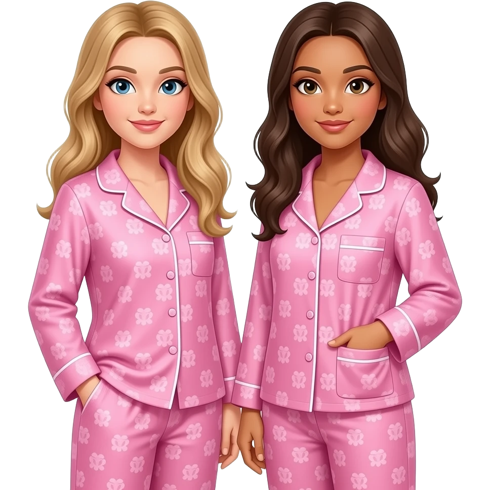 pink girls victorias secret pyjama set emoji