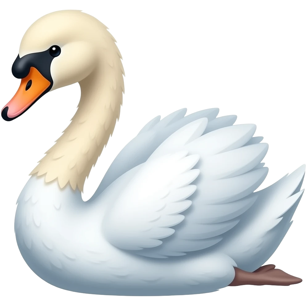Cute swan emoji emoji