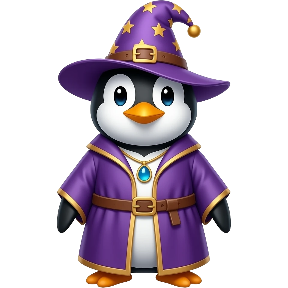 Penguin Wizard emoji