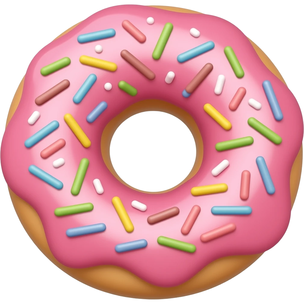 Donut with cupcake emoji