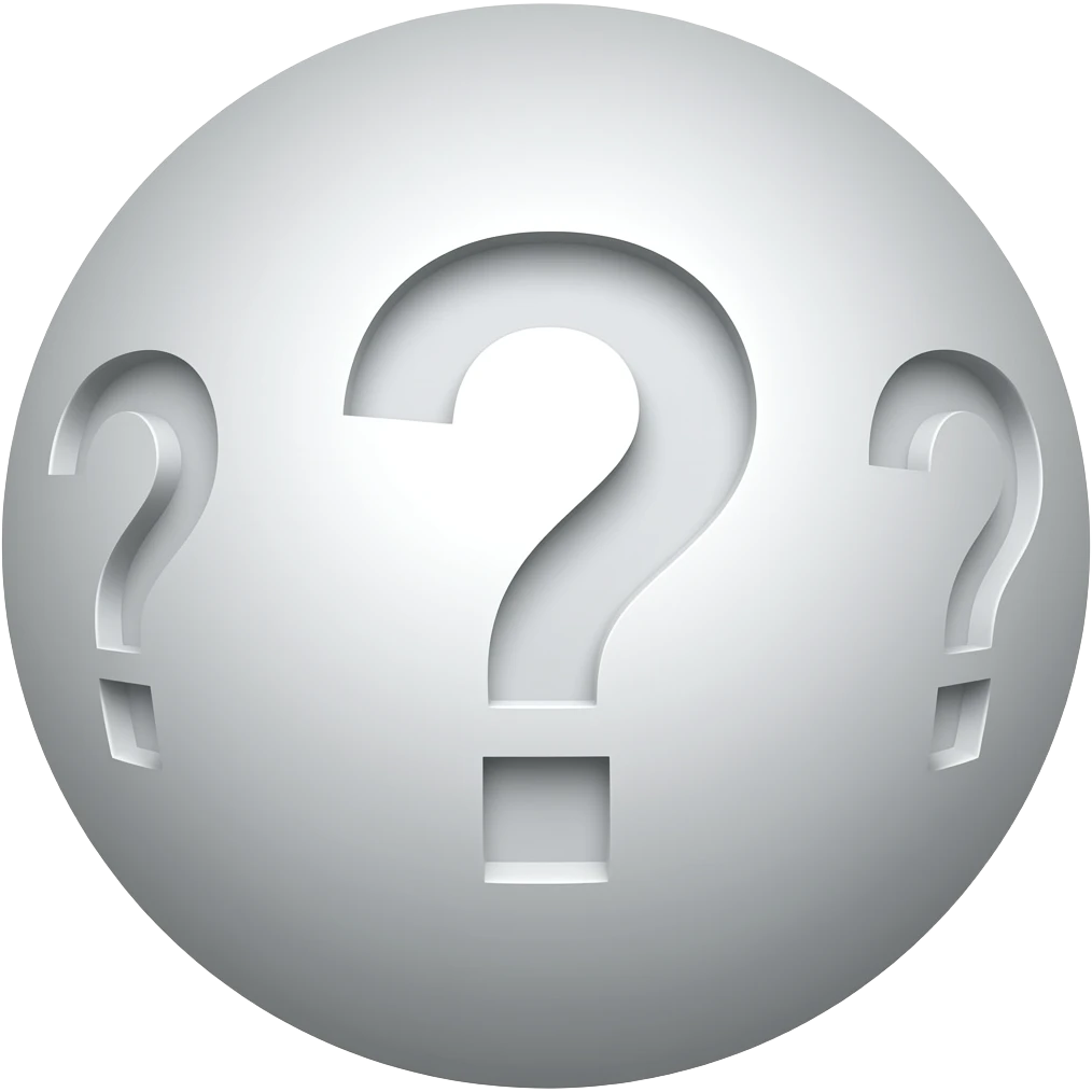 ❓ question-mark-laden orb, emoji