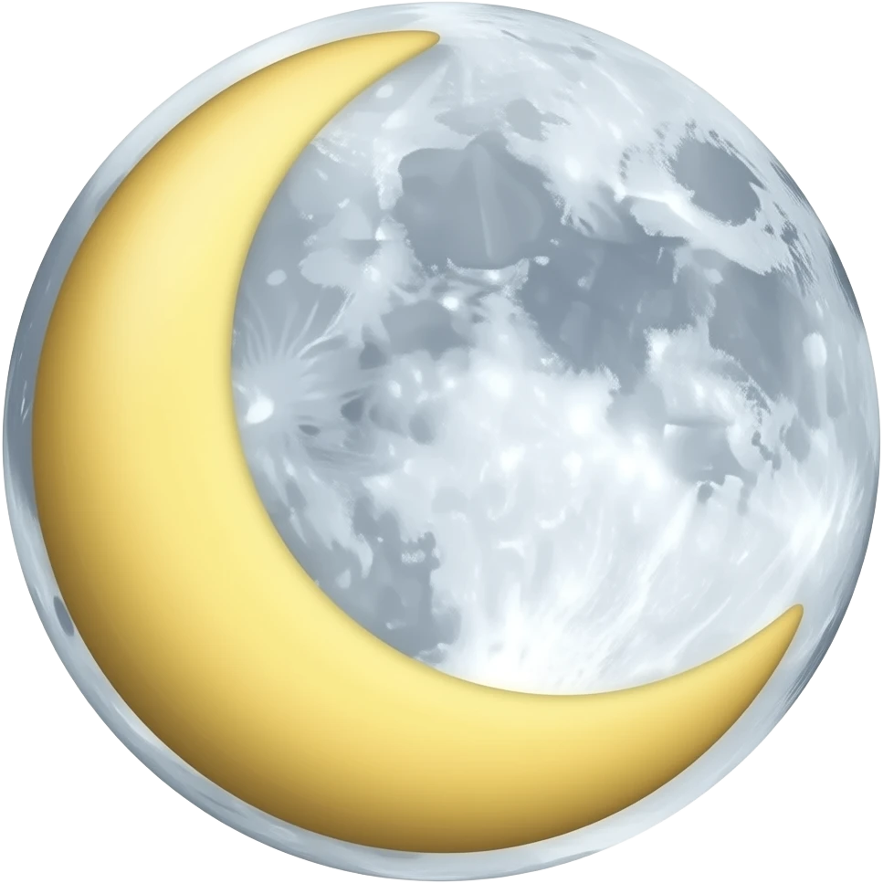 crescent moon emoji