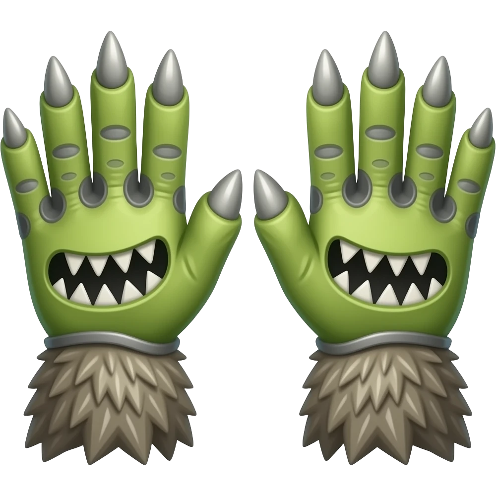 monster gloves emoji
