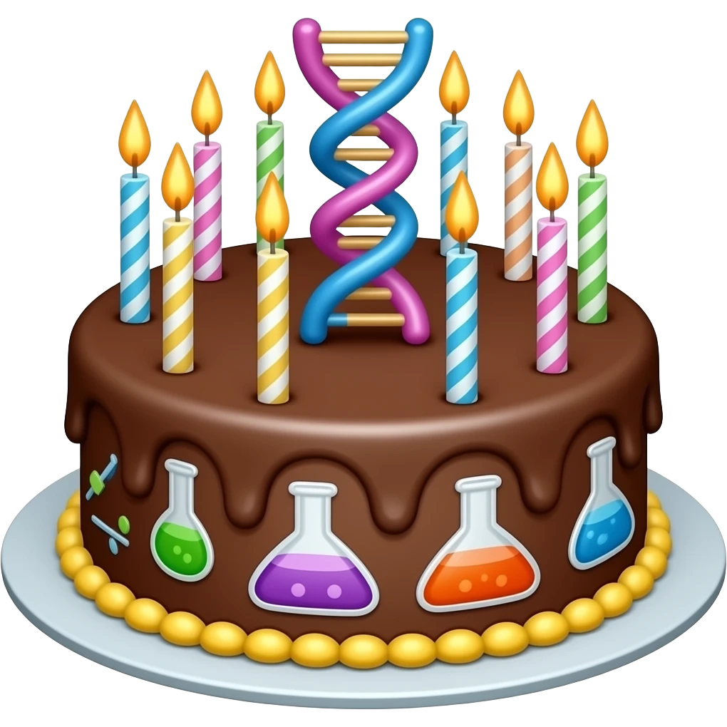 SCIENCE 10TH  BIRTHDAY CAKE emoji