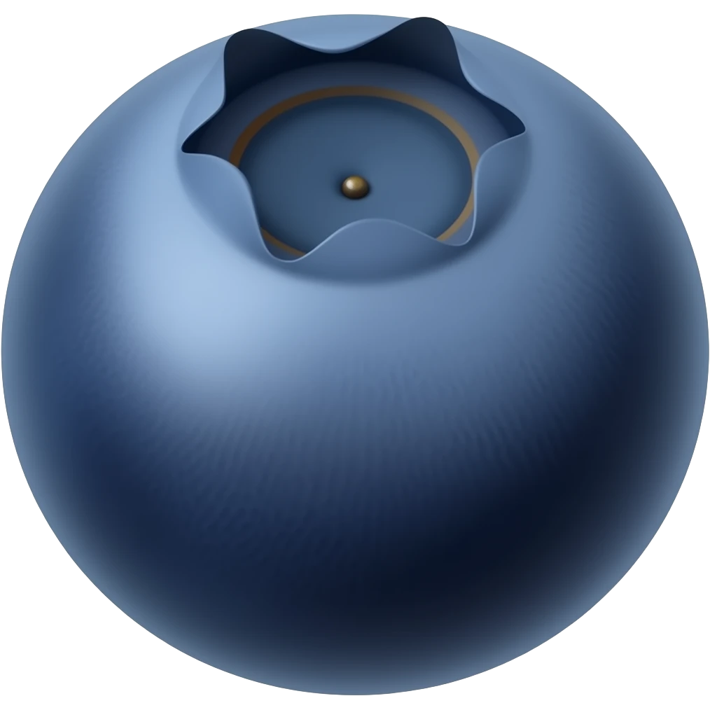 blueberry with no shading emoji