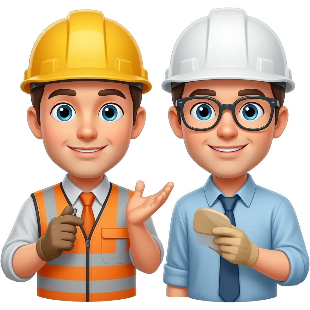 два инженера задают вопрос emoji