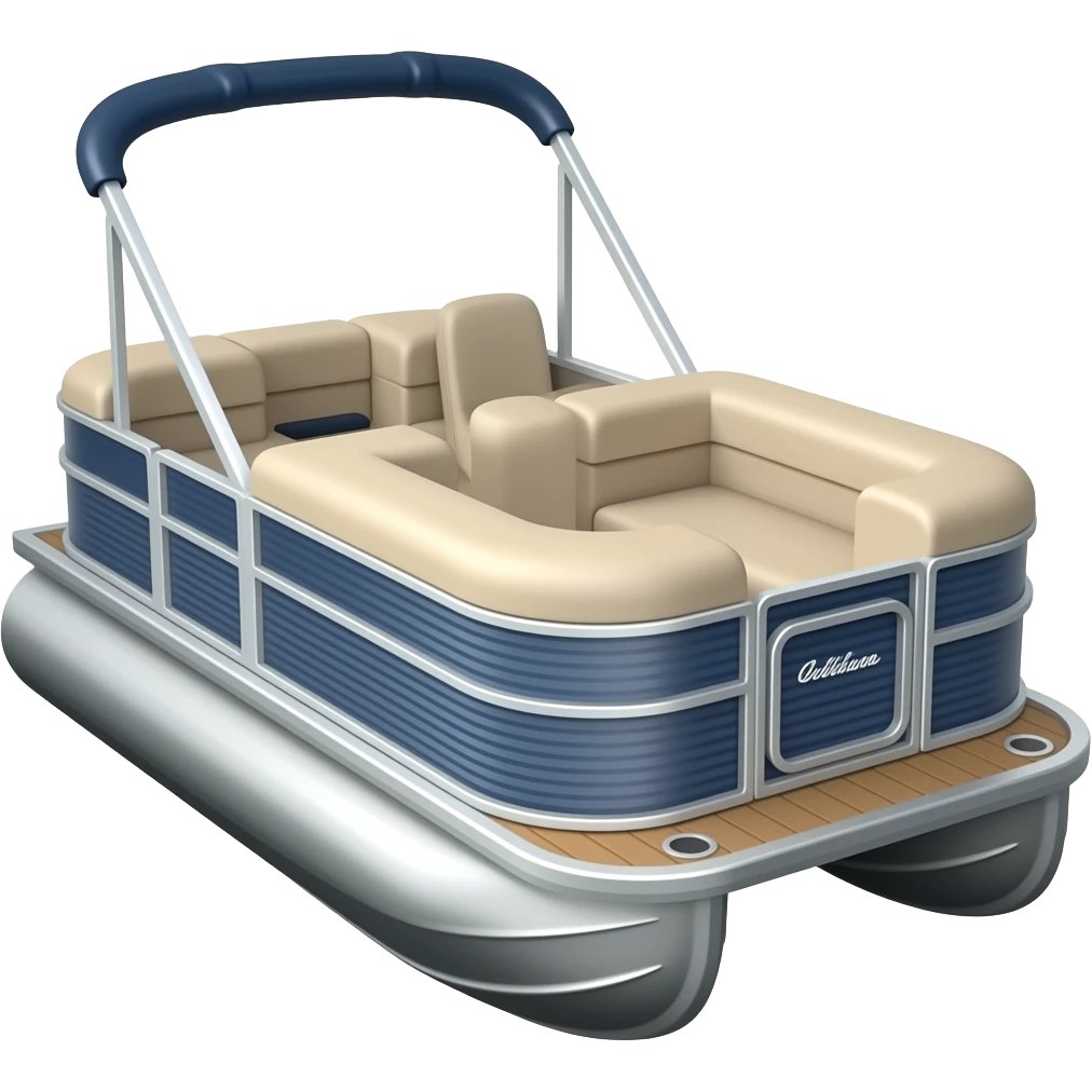 Pontoon boat emoji