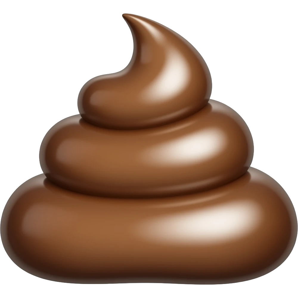 Black poop thumbs up emoji