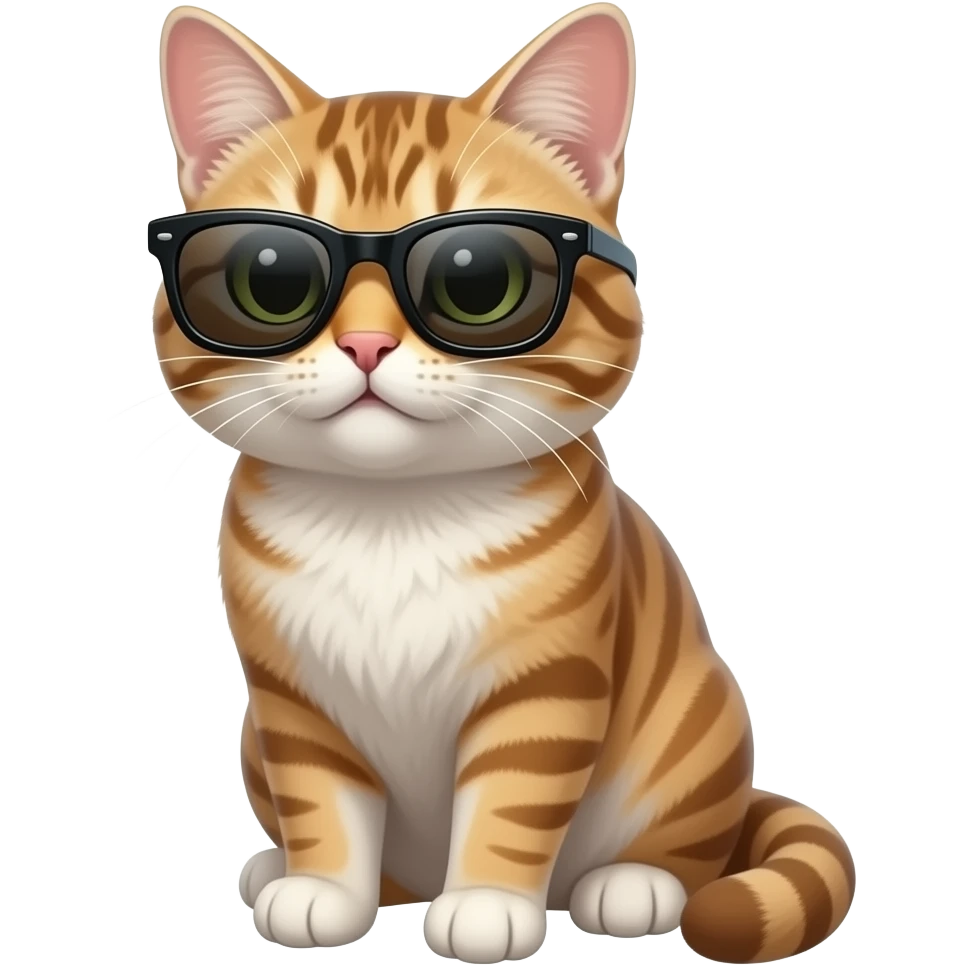 Cat wearing sunglasses emoji
