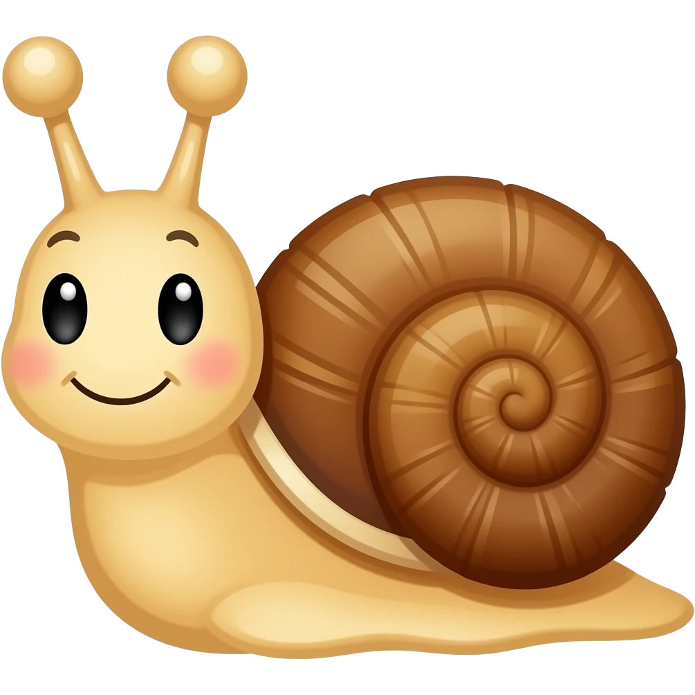 Happy snail emoji