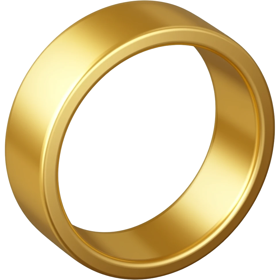 Gold ring side emoji