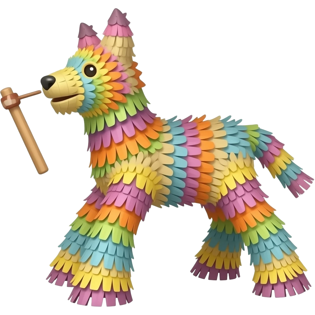 palo para golpear piñatas emoji