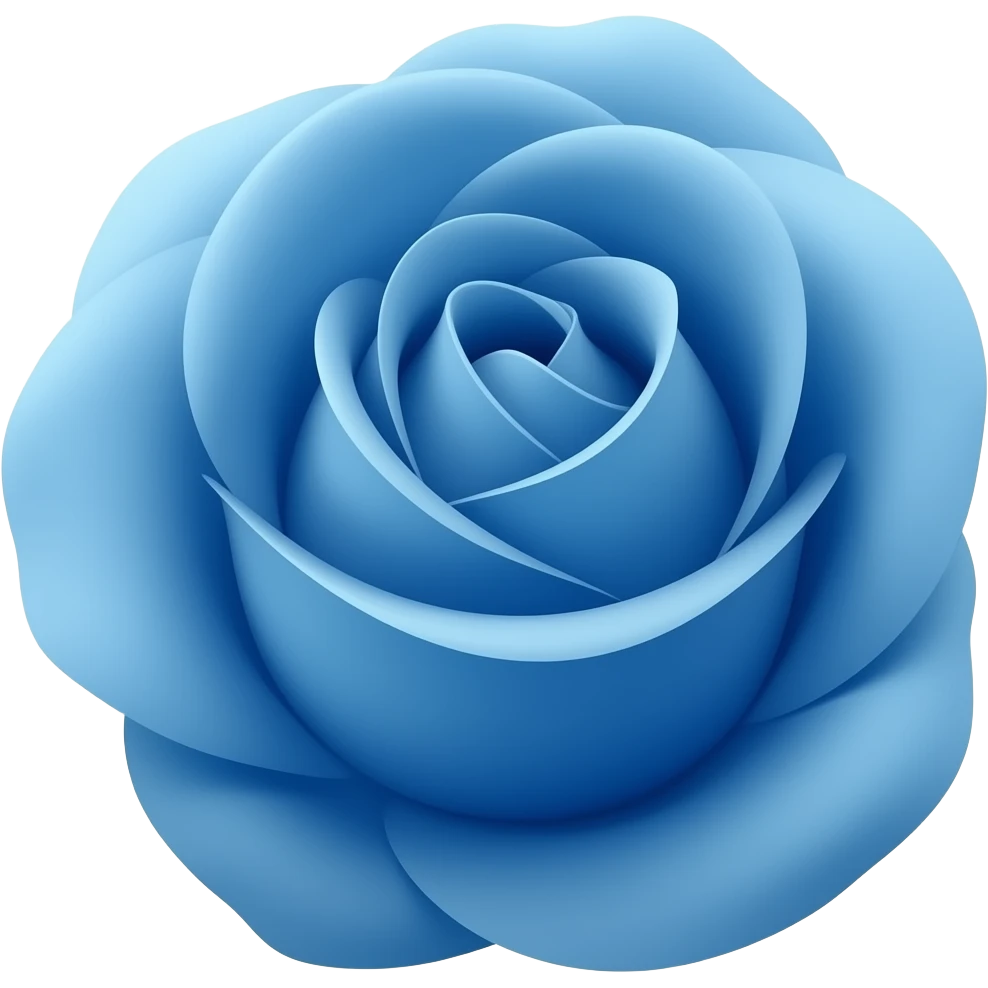 Rosa azul emoji