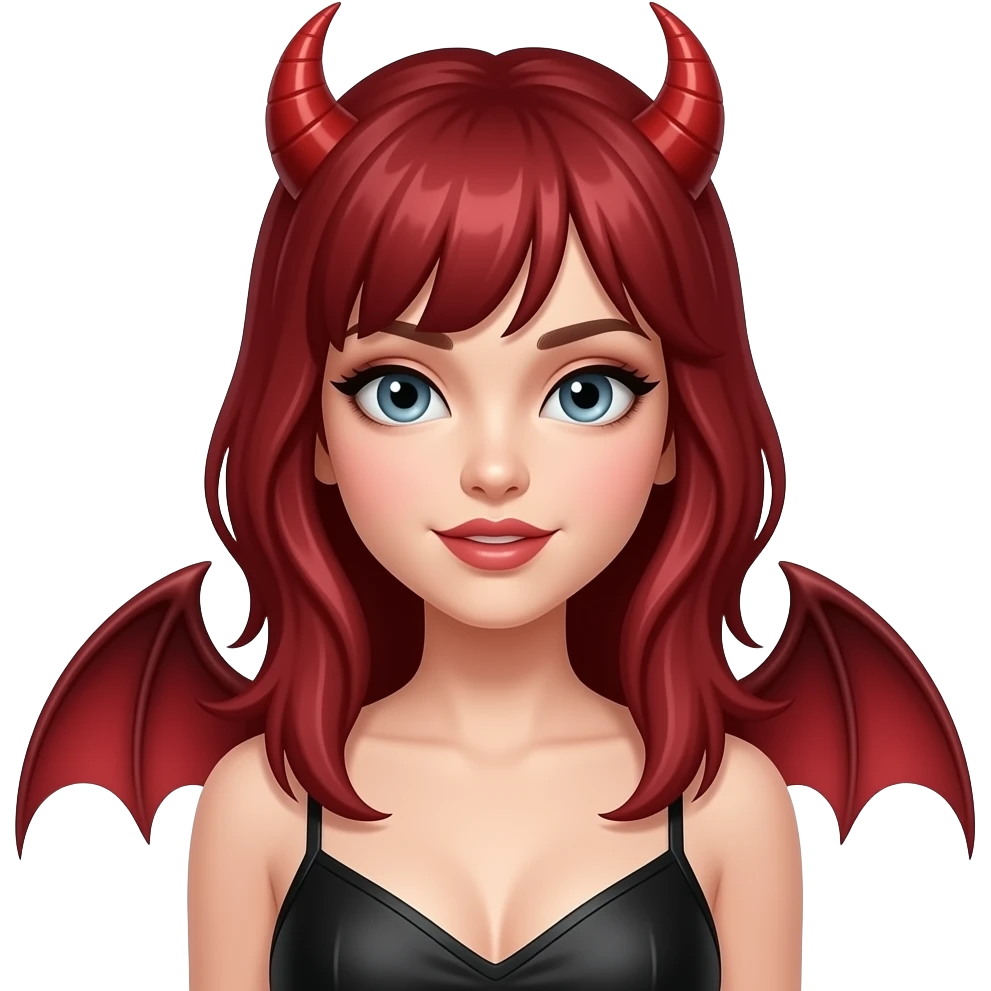 Sexy female devil emoji