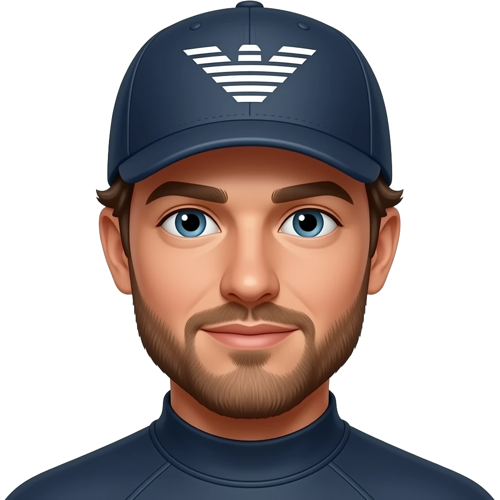 Emoji do sufista 🏄🏻‍♂️com boné da empório Armani emoji