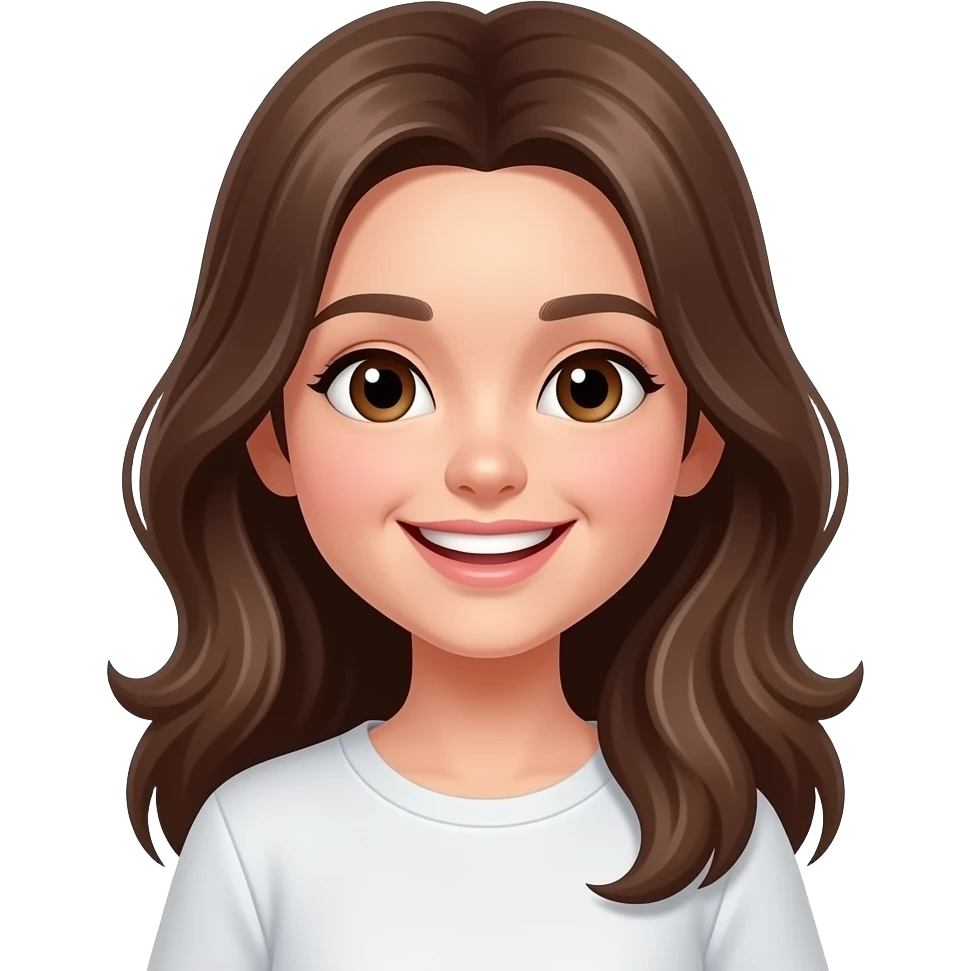 a Emoji girl smiling and being happy emoji