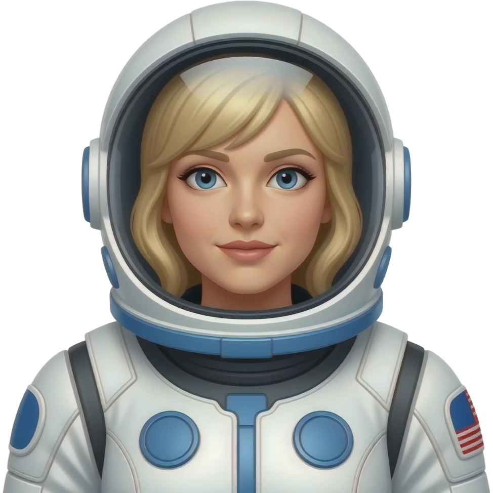 astronout woman blonde emoji