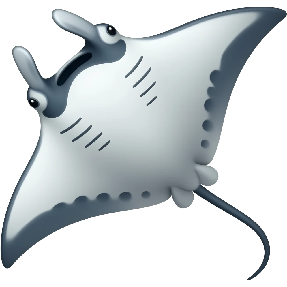 Raie manta emoji