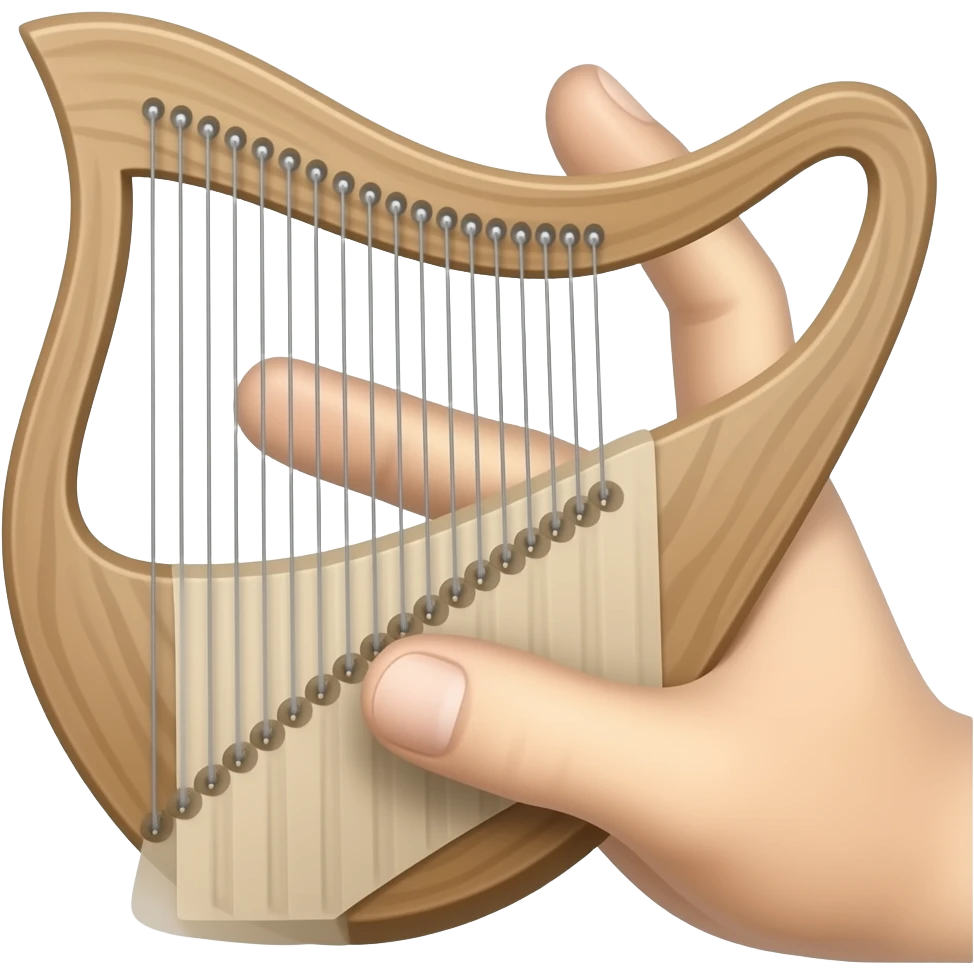 Hand Monochord emoji