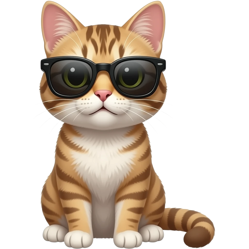 Cat wearing sunglasses emoji