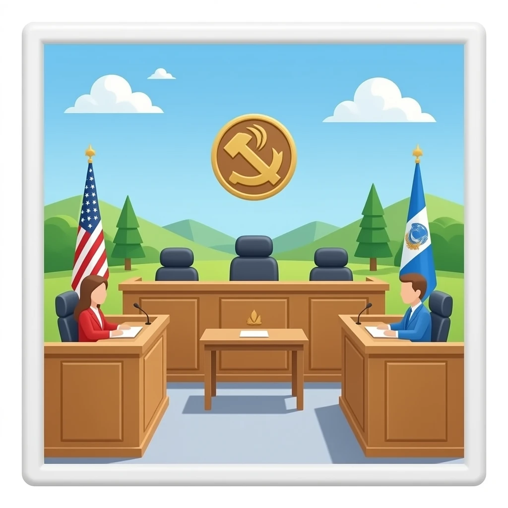 Courtroom with light ash wood emoji