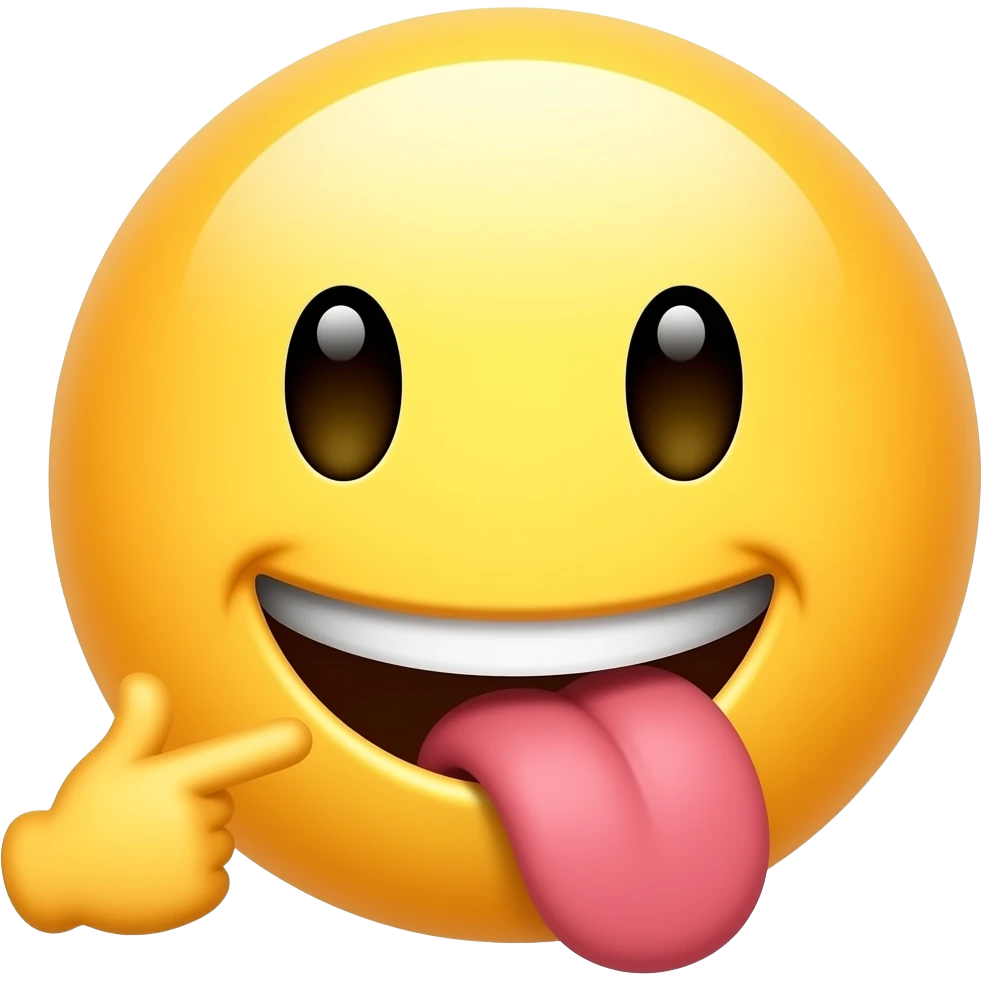 Mach vor dem mun diesen emojies 😝 eine hand die piec zeigt emoji