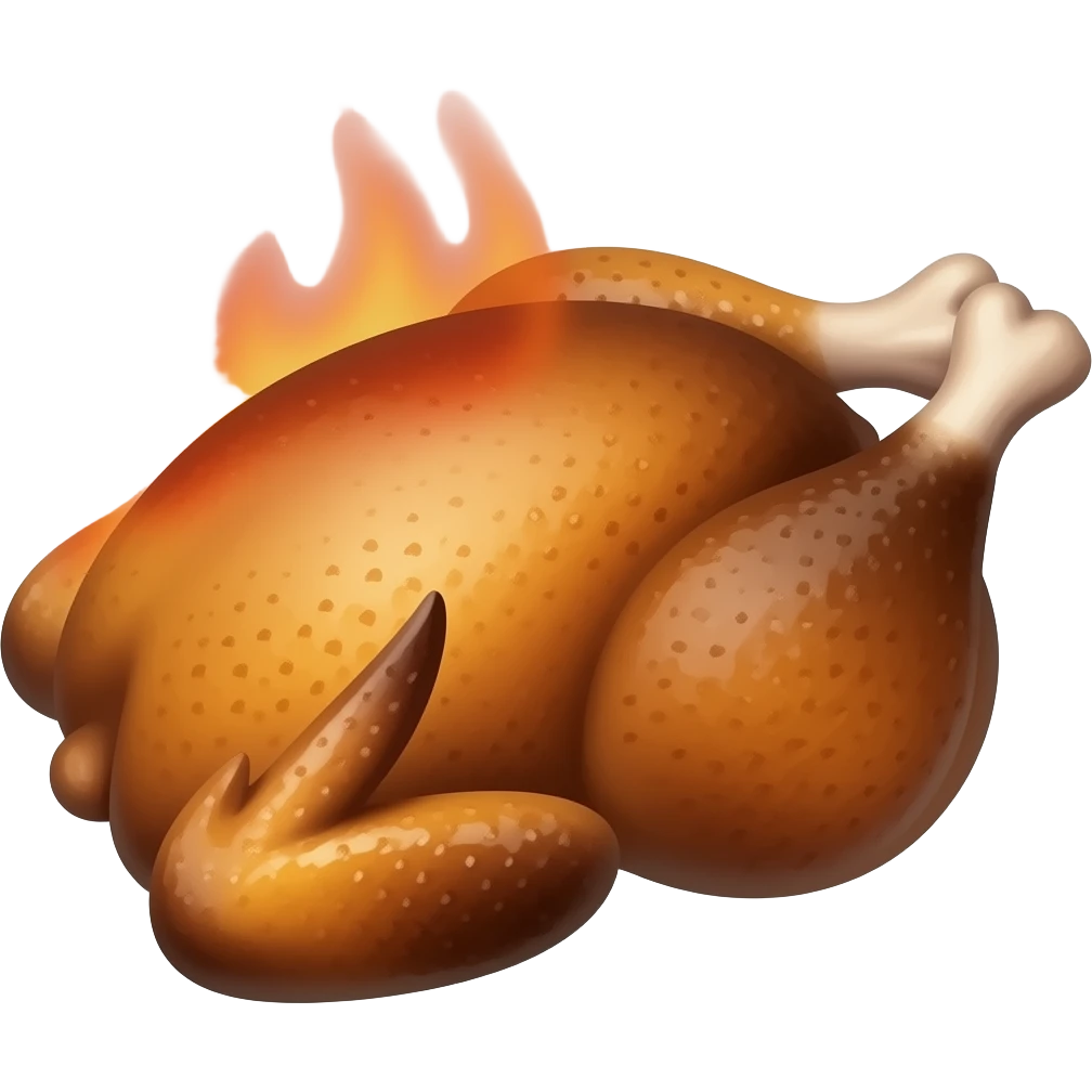 Burnt chicken emoji