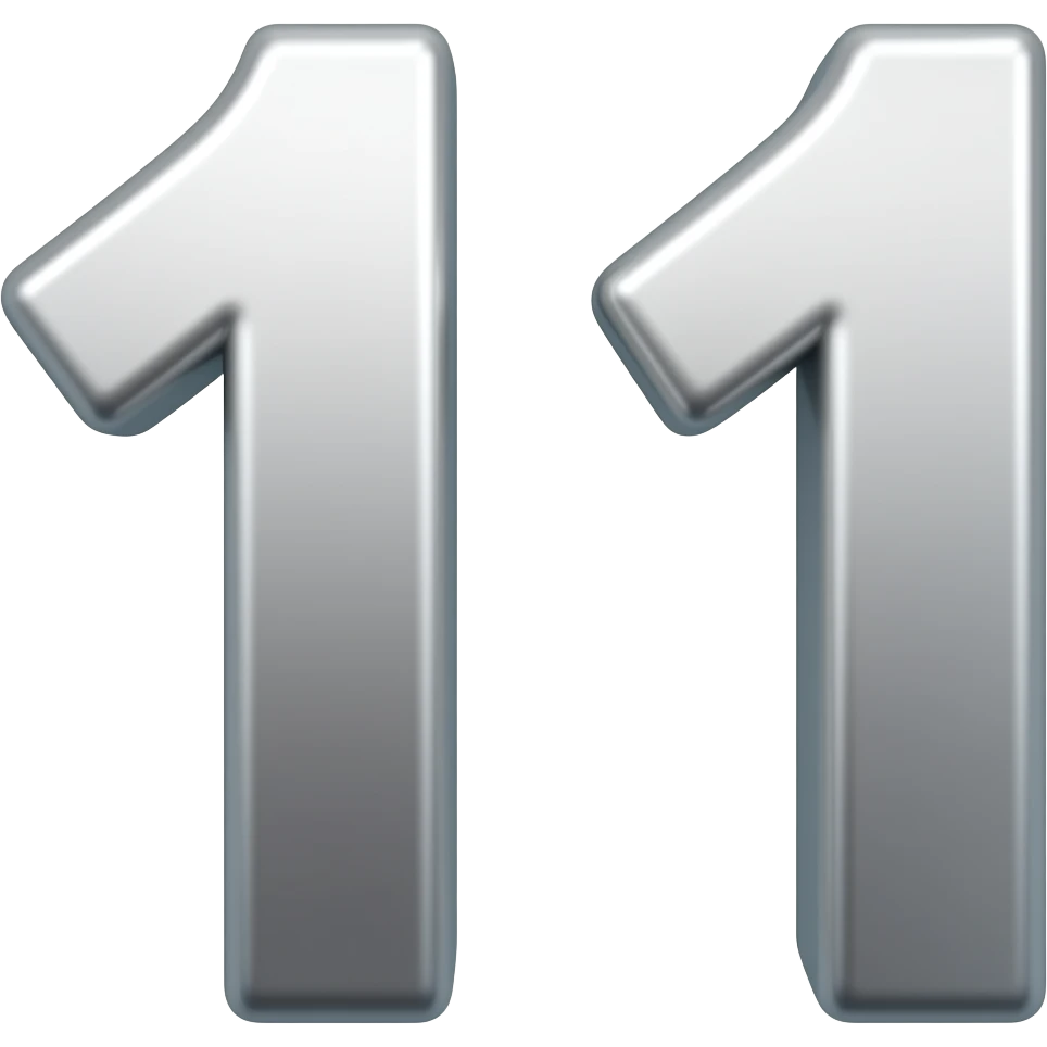 Change number to 11 emoji