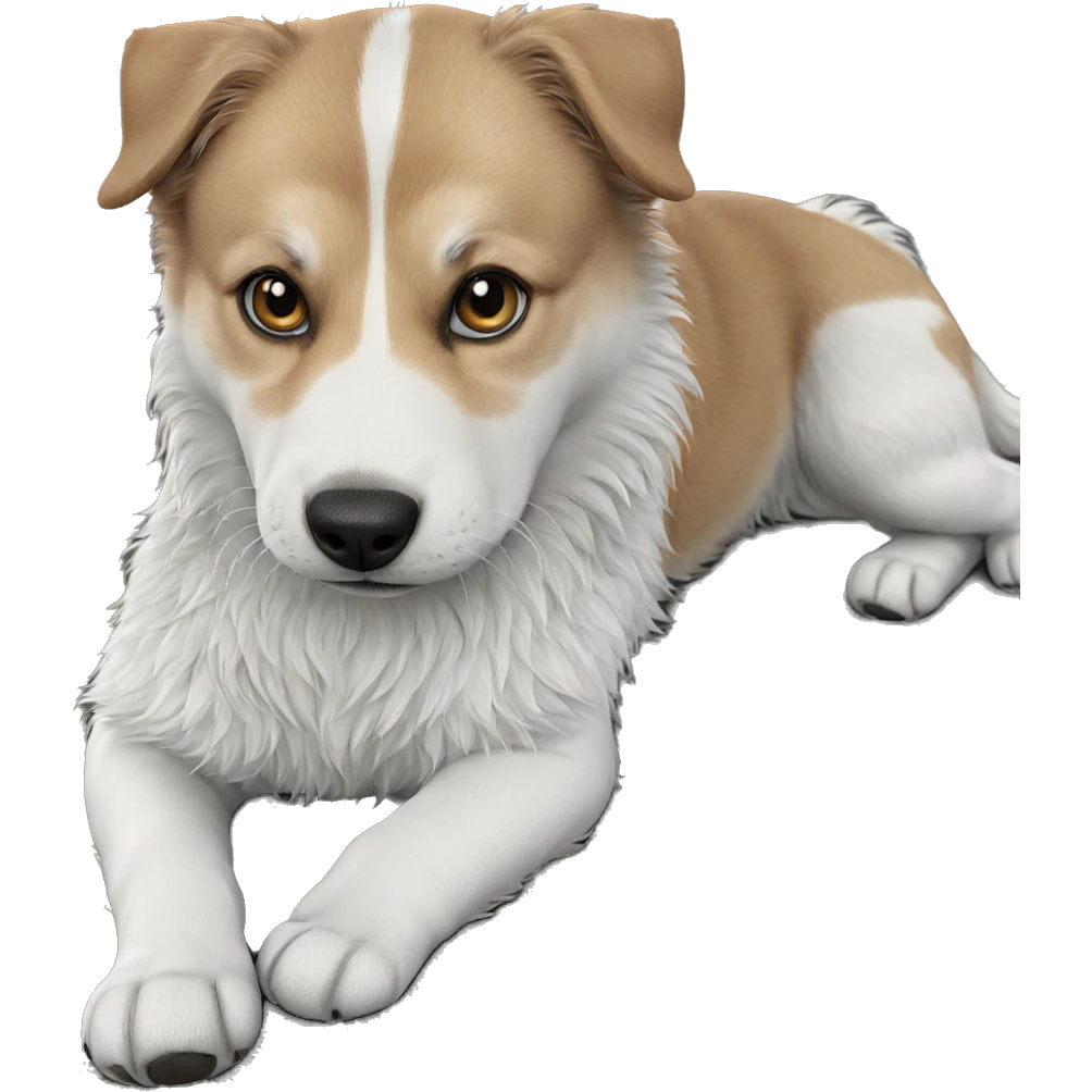 realistic close up of dog emoji